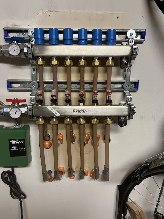 Plumber performing Water Heater Repair at a residential property in Upper Southampton